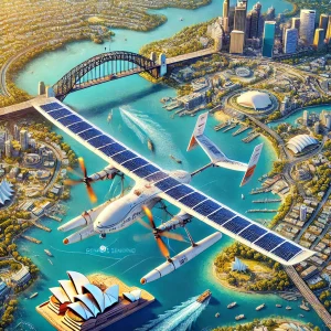 Solar powered plane Remote Sensing of Sydney, NSW