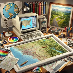 QGIS Cartography in the early days of GIS