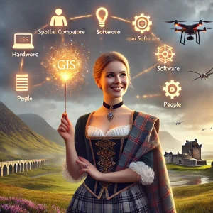 Bringing QGIS Components together: Hardware, Software, Data, People and Methods